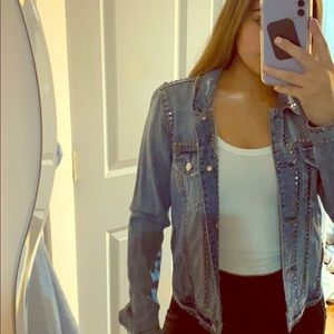 Studded denim jacket